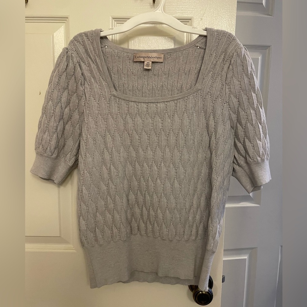 Catherine Malandrino short sleeve sweater size M